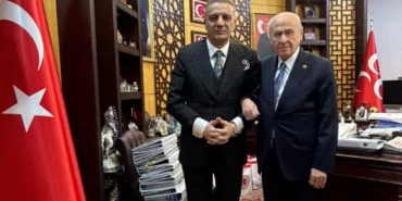 Tahliye Edilen Selahattin Yılmaz MHP Lideri Devlet Bahçeli'yi Makamında Ziyaret Etti