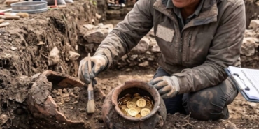 Almanya'da Amatör Arkeolog 3,1 Kilogramlık Tarihi Roma Sikke Hazinesi Buldu